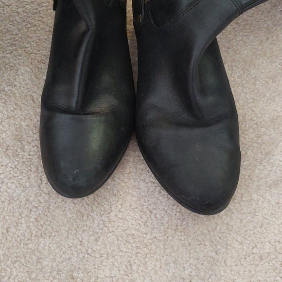 Black winter boots leather - Picture 2 of 3